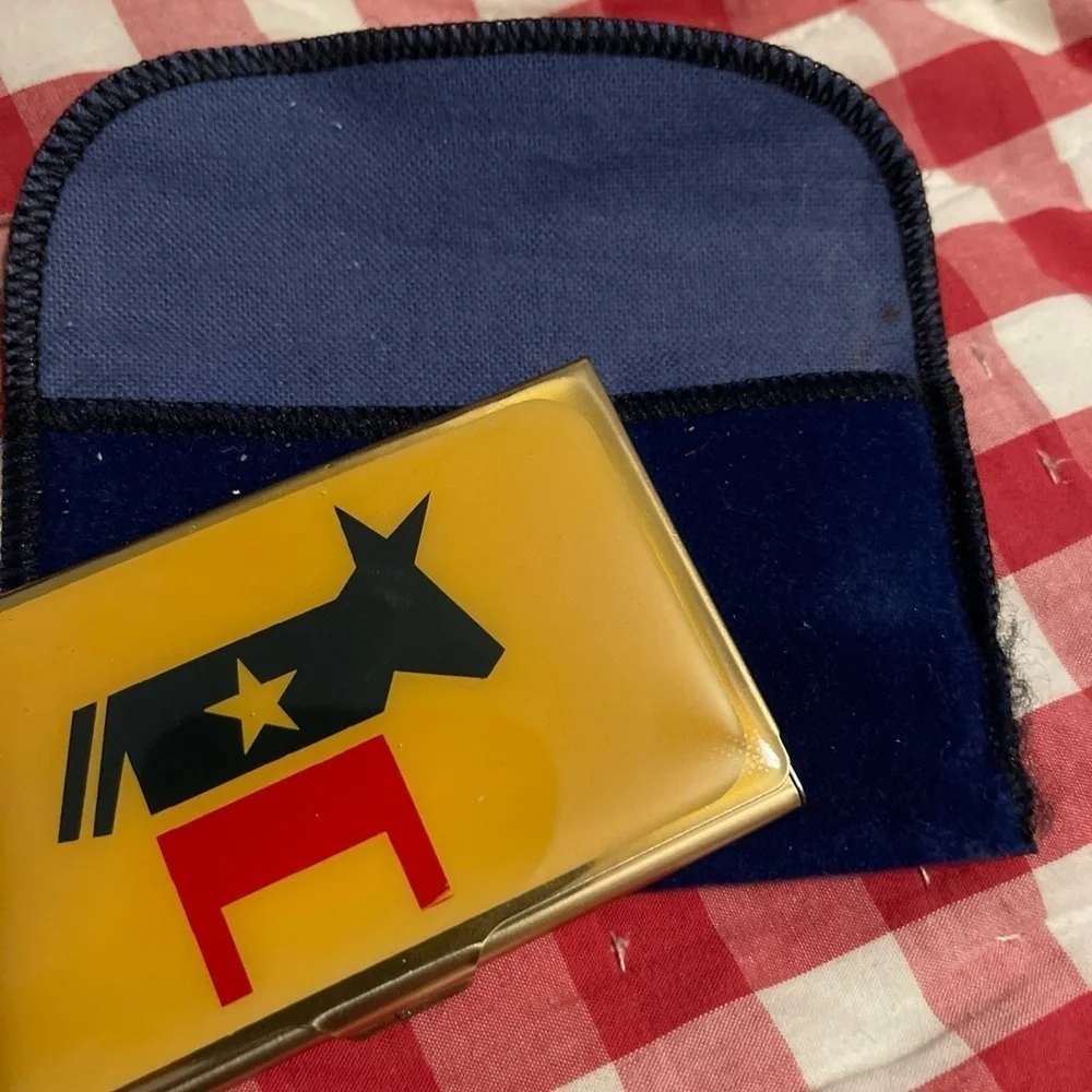 Democrat Business Card Holder